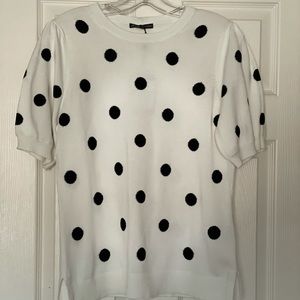 Polka Dot short sleeved new never worn top